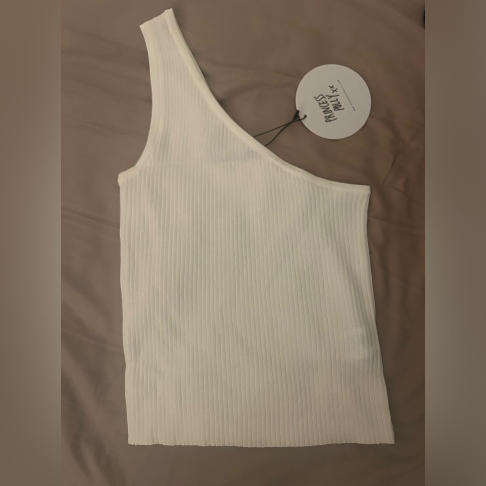 Princess Polly asymmetrical ribbed top